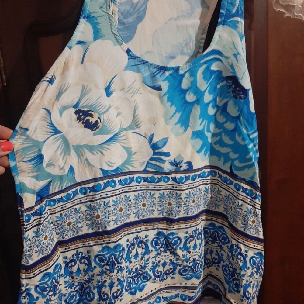 Floral boho blouse